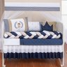 Kit Berço Trança Completo Urso Teddy Azul Marinho 12 Peças - 1