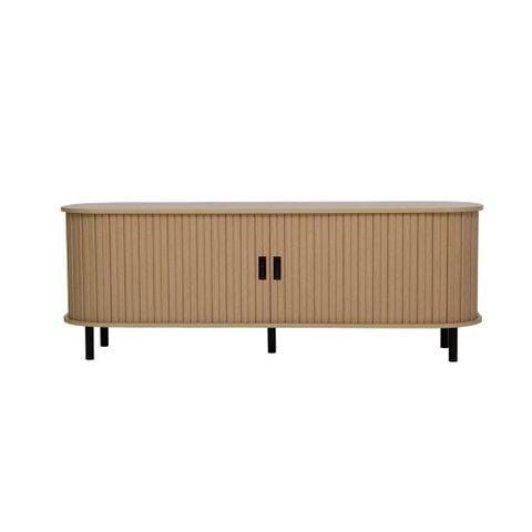 Rack Tv até 65” Curvo Ripado 2 Portas Ditália R-636 Cor:riviera