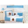 Kit Berço Menino Ursinhos Carinhosos Azul 10 Peças - 1