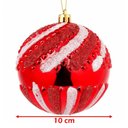 Ver imagem 3 de Bola de Natal Decoracao Glitter Vermelho Plastico Kit 16 10cm