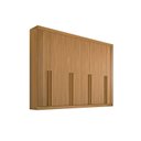 Ver imagem 1 de Guarda Roupa Casal 8 Portas 8 Gavetas - Daymont Ripado-cinamomo - Móveis D'doro