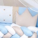 Ver imagem 3 de Kit Berço Menino 12 Peças Com Lençol Extra E Saia Ted Claro