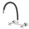 Torneira Misturador Cozinha Gourmet Parede Flexível Preto - 1