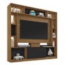 Estante Home Divisor de Ambientes Duo para TV até 50” Freijó/Preto Velluto - PR Móveis - 1