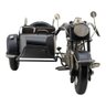 Motocicleta Preta com Sidecar 28cm Estilo Retrô - Vintage - 1