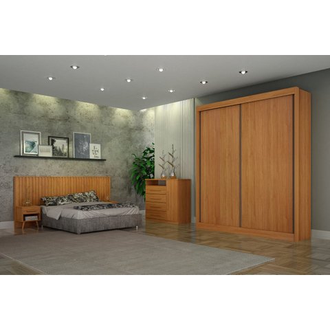 Dormitório Solteiro 2 Portas 3 Peças Milano - Arbo Design