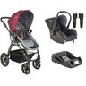 Kit Carrinho Bebê Galaxy Kiddo e Bebê Conforto e Base Vg - 1