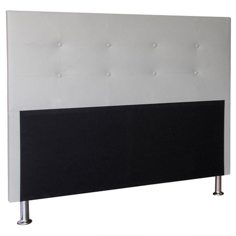 Cabeceira Casal 1,95m Berlim Corino Branco