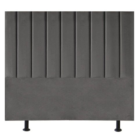 Cabeceira Estofada de Cama Casal King 195 Cm Mavie Corino:cinza