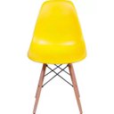Ver imagem 4 de Kit 4 Cadeiras Charles Eames Eiffel Amarelo Polipropileno Cozinha Sala de Estar Jantar Mesa Jantar