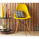 Ver imagem 2 de Kit 4 Cadeiras Charles Eames Eiffel Amarelo Polipropileno Cozinha Sala de Estar Jantar Mesa Jantar