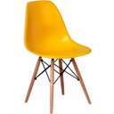 Ver imagem 1 de Kit 4 Cadeiras Charles Eames Eiffel Amarelo Polipropileno Cozinha Sala de Estar Jantar Mesa Jantar