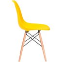 Ver imagem 5 de Kit 4 Cadeiras Charles Eames Eiffel Amarelo Polipropileno Cozinha Sala de Estar Jantar Mesa Jantar