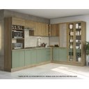Ver imagem 2 de Armário de Cozinha Modulada Completa de Canto 11 Peças 3,29x2,28m Botanic Kappesberg