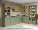 Ver imagem 2 de Armário de Cozinha Modulada Completa de Canto 11 Peças 3,29x2,28m Botanic Kappesberg