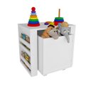 Ver imagem 1 de Rack com Baú Porta Carrinhos e Livreiro Cainã 100% Mdf