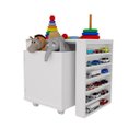 Ver imagem 2 de Rack com Baú Porta Carrinhos e Livreiro Cainã 100% Mdf