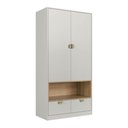Ver imagem 5 de Cama Infantil Montessoriana Guarda Roupa 2 Portas e Cômoda Cor:arenas com Mel