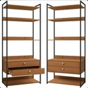 Ver imagem 5 de Armário/estante Maior Li049 Kappesberg 2 Gaveta Canela/preto