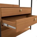 Ver imagem 4 de Armário/estante Maior Li049 Kappesberg 2 Gaveta Canela/preto