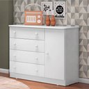 Ver imagem 1 de Cômoda Sapateira Central Branco
