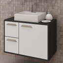 Ver imagem 2 de Gabinete para Banheiro com Cuba e Espelheira Lux 75 Balcony