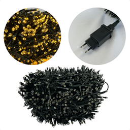 Pisca Natal Led Strobo Branco Frio 50 Metros 1600 Leds na Cor Branco Quente Cordão Prova D'água - 3