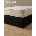 Ver imagem 2 de Saia para Cama Box Matelada com Elástico Queen Cor Preto 1 Peça