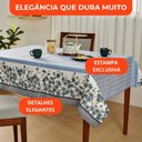Ver imagem 2 de Toalha de Mesa Quadrada 4 Lugares Lepper Pop 1,40x1,40m Algodão Poliéster Floral Azul Oriente