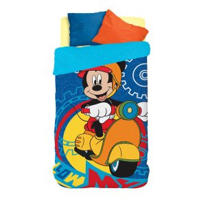 COBERDROM FLEECE DUPLA FACE SOLTEIRO ESTAMPADO MICKEY 1,55 M X 2,20 M COM 1 PECA - PRODUTO IMPORTADO