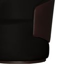 Ver imagem 3 de Namoradeira Poltrona 2 Lugares Bia Composê Veludo com Corino Cor:preto