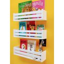 Ver imagem 1 de Nicho Para Livros Criança Estante De Quarto De Bebê 3un 40cm