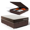 Ver imagem 1 de Cama Box Baú Queen com Colchão de Espuma D33 Double Comfort 158x198x62cm