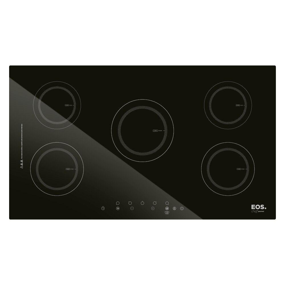 Cooktop de Indução Cinco Bocas Eos Preto 7500w Eci05ep 220v - 1