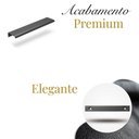 Ver imagem 2 de Kit 5 Puxador Porta Gavat Móveis Cozinha Drop Alúminio 200mm - Titanio