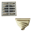 Ver imagem 2 de Ralo Aluminio Modelo 15x15 Reta com Dupla Tela e Coletor Bege Saída Adapt de 40mm até 100mm