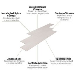 Kit 58m² Piso Vinílico em Régua 17,78cm x 2mm x 1,21m Sofisticato Ruffino - 3