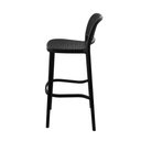 Ver imagem 3 de Banqueta Alta Amis Or Design 103 Cm Altura Polipropileno Preto Assento Encosto Simulando Palha Preto