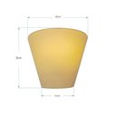 Ver imagem 2 de Arandela Retro Cone Vivare Md-2001 Cúpula em Tecido 25-26x13cm - Bivolt Algodão-crú 127-220v