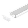 Perfil Embutir Alumínio Branco 30.5x9.3mm 1 Metro + 2 Metros Fita 120 Leds/metro 4000k + Fonte 2a - 1
