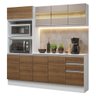 Armário de Cozinha Compacta 100% Mdf 190 Cm Branco/rustic/crema Smart Madesa 01 - 5