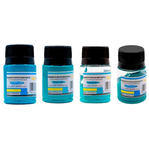 Kit 4 Pigmento Epóxi Pasta Corante Ange 100g Vip Resinas