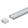 Perfil Sobrepor Alumínio 15.4x5.7mm 1 Metro + Fita 120 Leds/metro 6000k + Fonte 2a - 1