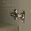 Ver imagem 7 de Cristaleira 1 Porta com Vidro 60cm 100% MDF Sevilha Verde/Hill