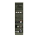 Ver imagem 5 de Cristaleira 1 Porta com Vidro 60cm 100% MDF Sevilha Verde/Hill