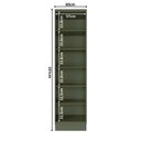 Ver imagem 6 de Cristaleira 1 Porta com Vidro 60cm 100% MDF Sevilha Verde/Hill
