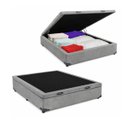 Ver imagem 6 de Cama Box Baú Ortobom Núvia Airtech Superpocket Casal Colchão Cinza