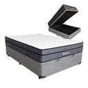 Ver imagem 3 de Cama Box Baú Ortobom Núvia Airtech Superpocket Casal Colchão Cinza