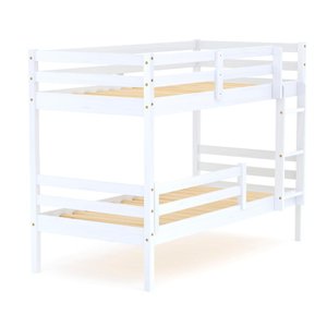 Beliche Solteiro Dreams com Grade de Proteção Madeira Maciça Branco Megamobilia