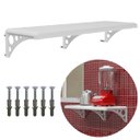 Ver imagem 1 de Prateleira Multiuso Branca Com Suporte | 60x20cm | Astra